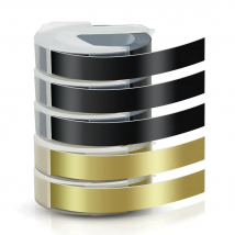 1pcs 9MM 6MM 12MM Dymo 3D Plastic Embossing Tape for Embossing Label Maker PVC LABEL DYMO 1610 12965 1880 1540 Motex E101