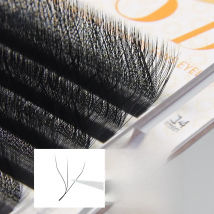 GAHAMACA W Lashes L LU 3D Premade Volume Fans Eyelash Extension Supplies Natural Faux Mink Individual Eyelashes