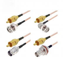RG316 BNC to RCA Cable BNC Male / Female to RCA Male Plug RG-316 50 Ohm RF Coaxial Pigtail Extension Jumper Cord Video Adapter