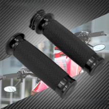 MACTIONS 1"25mm Black Hand Grips Handlebar Grips For Harley Sportster 883 1200 XL XR Softail Heritage Breakout Touring Dyna VRSC
