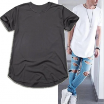 High quality pure cotton T-shirt street hip-hop men's loose oversized curved T-shirt, suitable for men and women to wear