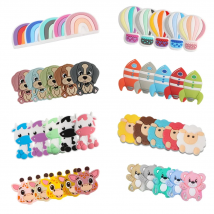 Hot Sale 10Pcs Mini Silicone Animal Beads For Jewelry Making DIY Necklace Bracelet Earrings Personalize Accessories