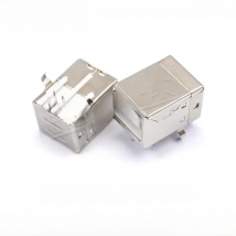 USB 2.0 Square Type B Female 90 Degree D mouth Bent foot Printer Interface Connector Socket Straight Needle Welding Wire PCB DIY