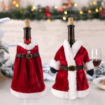 Christmas Wine Bottle Cover Merry Christmas Decorations For Home 2025 Navidad Noel Natal Ornaments Xmas Gift Happy New Year 2026