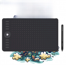 GAOMON M1220 12 Inch Drawing Graphic Tablet 8192 levels with 8 Express Keys & 13 Multimedia Keys Support Mac/Windows/Android OS