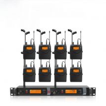 XTUGA RW2080 UHF Professional Wireless Metal In-ear Monitor Wireless System 2 Channel Multi Transmitter for Stage Microfone