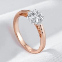 Wbmqda Shiny Silver Color Crystal Rings For Women Bride Wedding 585 Rose Gold Jewelry Accessories