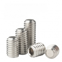 10pcs/lot Hexagon Hex Socket Set Screw Flat Point Allen Head M2 M2.5 M3 M4 M5 M6 M8 M10 M12 M14 M16 Stainless Steel Headless