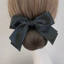 Women Hairgrips Hair Net Ballet Dancing Hairnet Bow Hair Band Net Office Lady Waiter Styling Hair Accessories