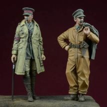 1/35 Scale Resin Figures Model Assembled Kits Hobby Collection Miniature British Tank Soldier 2 Figure Unassambled & Unpainted