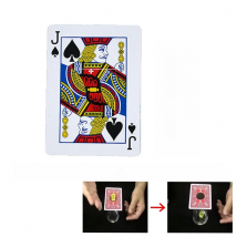 Pen or Other Small things Thru Card by J.C Magic Tricks Black Hole Magic Tricks Card Close Up Street Illusions Gimmicks Mentalis