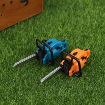 Dollhouse Chain Saw Lawn Mower Model Simulation Repair Tool Saw 1:12 Dolls Houses Miniature Furniture Garden Tools Accessories