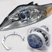 HID Bi-xenon Projector Lens Replace For Ford Mondeo 4 Mk IV D1S Headlight Lenses Retrofit For Hella G5 3R Honeycomb Tuning Kit