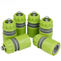 KESLA 6pcs 1/2'' Quick Connector Garden Pipe Repair Hose Extension With or No Water Stop Plug Tubing Drip Irrigation Greenhouse