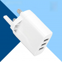 UK Standard 3 Ports USB Travel Charger Charge Wall Charging For iPhone 13 12 Samsung Xiaomi Mobile Plug Charging Adapter