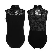 Lace Ballet Leotards For Girls Kids Dancewear Sleeveless Gymnastics Leotard Jumpsuit Dance Competition Costume Ballerina Wear