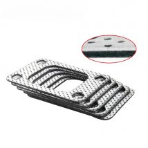 WLR - 5PCS UNIVERSAL Aluminum T2 T25 T28 TURBO TO MANIFOLD GASKET 4 BOLT FOR NISSAN SKYLINE 200SX PULSAR WLR4955