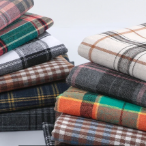 50x150cm Autumn and Winter British Style Sanded Plaid Cotton Fabric Hand-made Sewing Skirts DIY Shirt Scarf Fabric
