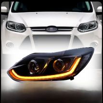 Headlights For Ford Focus 2012 2013 2014 DRL Day Running Light Head Lamp LED Bi Xenon Bulb Fog Light Tuning Focus3 Car Accessory