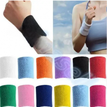 Sports Sweatband Cotton 15*8cm Terry Cloth Wrist Sweat Bands Tennis Fitness Basketball Wristband Wrist Support Protector