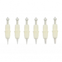 10pcs Charmant 2 Cartridge 1R/D1R/3R/5R/5F/7F Sterilized Tattoo Permanent Makeup Needle Charm Tips Spiral Port For Eyebrow Lips