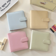 Sharkbang Macaroon A7 Square PU Binder Diary Notebook Journals Agenda Planner DIY Idol Kpop Collect Book Gift Set Stationery