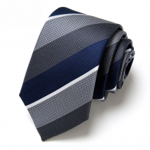 Slik Tie For Men Classic Business Solid Stripe Plaid Dots 7.5cm Jacquard Necktie Accessories Daily Wear Cravat Wedding Dress