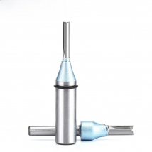 Tideway 1/2 Shank TCT Straight Router Bits 2 Flutes Milling Cutter Woodworking Carving Wood Engraving Carbide CNC Tool End Mill