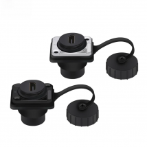 1Pc Female HDMI-Compatible Cable Connector Panel Mount Chassis Converter Waterproof Adapter Female Socket Soldering