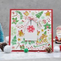 Layering Stencil Merry Christmas Background 3PCS Snowflake Scrapbooking Embossing DIY Paper Card Craft Decorative Template ST018