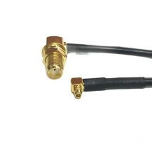 New SMA Female Jack  Nut  RA Switch MMCX Male Plug  Right  Angle Pigtail Cable Wholesale 20CM 8" For Wireless Card