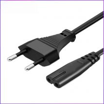 QMQF 2 Pin Prong US EU to C7 C8 Extension Cable LED Light Power Cord American European Figure 8 Laptop Power Cable For PS4 1.5M