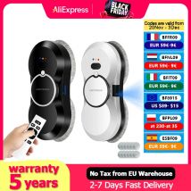 (Código Promocional: EUEU03)Robot Limpiacristales Liectroux HCR-10 con pulverizador de agua ultrasónico, robot aspirador para ventanas, limpiacristales doméstico, fregado en seco y húmedo, ruta AI