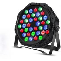 36 Led Spotlight, Par Light Rgb Spotlight Stage Light, 10 Modes Dj Light Stage Lighting, with Sound Activation Remote Control and Dmx Stage Lighting, Suitable for Event, Wedding Party Christmas