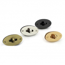 1pcs Metal Oval Shape Bag Turn Lock Twist Lock Clasp Leather Craft Women Bag Handbag Shoulder Bag Purse DIY Hardware