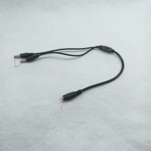 DC 3.5x1.35mm 1 to 2 Power Splitter Cable Way Connector  Extension cord cable  for CCTV Power Supply Adapter 5.5mm*2.1mm