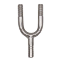 Stainless Barb Wye 1/4"  3/8" Hose Barb Fitting Homebrew Beer Hardware