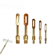 1 Pcs Gun Cleaning Patch Holder Brass Slotted Loops Tip Gun Bore Barrel Clean Kit for 12 GA 5.56mm Rifle Handgun Maintenance