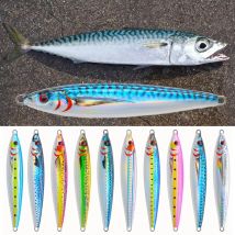 Metal Jig 3D Slow Jig Shore Jigging 30g-150g Tuna Wahoo Lure Saltwater Deepsea Fishing Jigpara Hard Bait for Mahi Marlin Wahoo