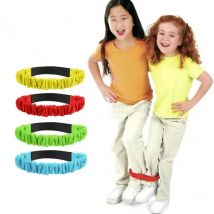 4PCS Legged Race Bands Elastic Tie Rope Outdoor Relay Race Games For Kids Parent Child Interaction Toys Carnival Party Supplies