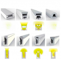 1-5M Led Neon Tube Light Flexible Sleeve Waterproof For Individually Addressable WS2811 WS2812B WS2813 WS2815 SK6812 RGB Strip