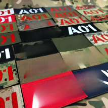 Reflective Material Laser Cutting Custom Patch Radio Call Sign Name Tapes Multicolor letters Morale Tactics Military Airsoft