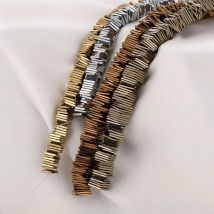 Hematite Beads Necklace for Bracelet Making Women's Fashion Earrings Jewelry Making DIY Hematite Accessories