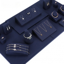 Dark Blue Jewelry Rack Light Luxury Ring Necklace Bracelet Decoration Bracelet Watch Display Table Jewelry Display Props