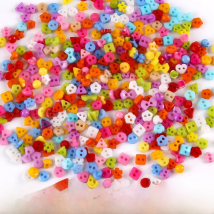 300pcs 6mm Beautiful Mini Tiny Resin Button Sewing  kid's apparel toy doll Decorative  DIY Scrapbooking