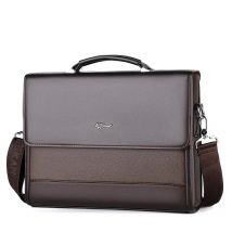 Male Handbags Pu Leather Men's Tote Briefcase Business Shoulder Bag for Men 2026 Brand Laptop Bags Man Organizer for Documents