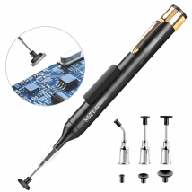 LUXIANZI Vacuum Sucking Pen Remover Sucker Pump Kit IC SMD Tweezer Pick Up Tool Solder Desoldering with 3 Suction Headers