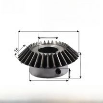 1PC Bevel Gear 2.5 Mold 20 Teeth Hole 12mm 14mm 15mm 16mm 17mm 18mm 20mm 22mm 24mm 25mm 90 Degree Transmission Gear CNC Parts