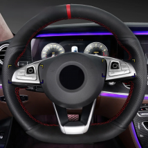 For Mercedes Benz E Class W213 E200 E220 E300 E320 E400 2016 2017 2018 Car Accessories Steering Wheel Button Trim Cover Sticker