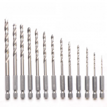 13PCS 1.5-6.5mm M35 Cobalt Drill Bit HSSCO Twist Drill Bit Set 1/4" Inch Hex Shank(1.5/2/2.5/3/3.2/3.5/4/4.5/4.8/5/5.5/6/6.5mm)